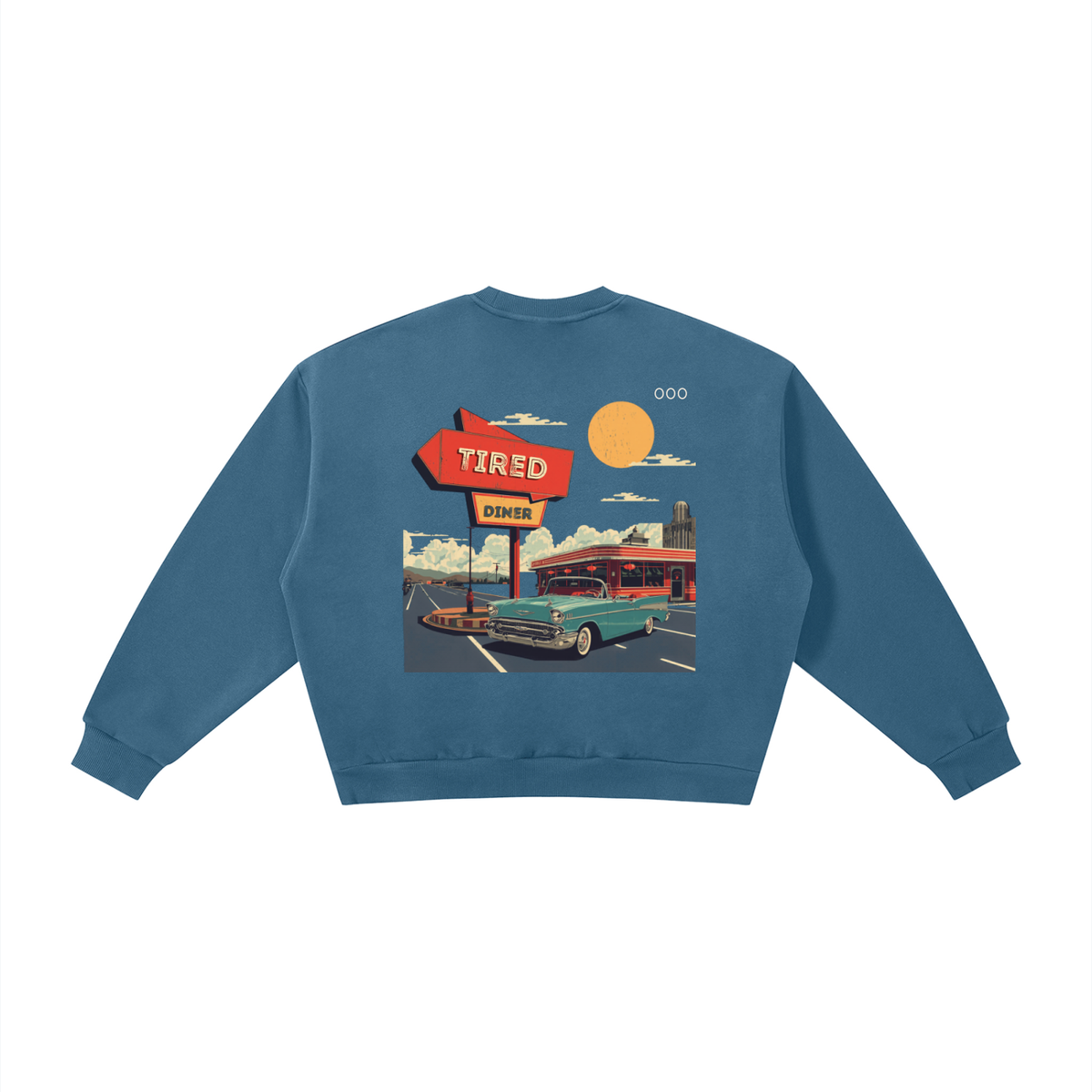 Overwhelmed 24/7 Boxy Fleece Crewneck Sweatshirt