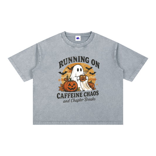 Reading Ghost Mineral Wash Boxy Cotton T-Shirt