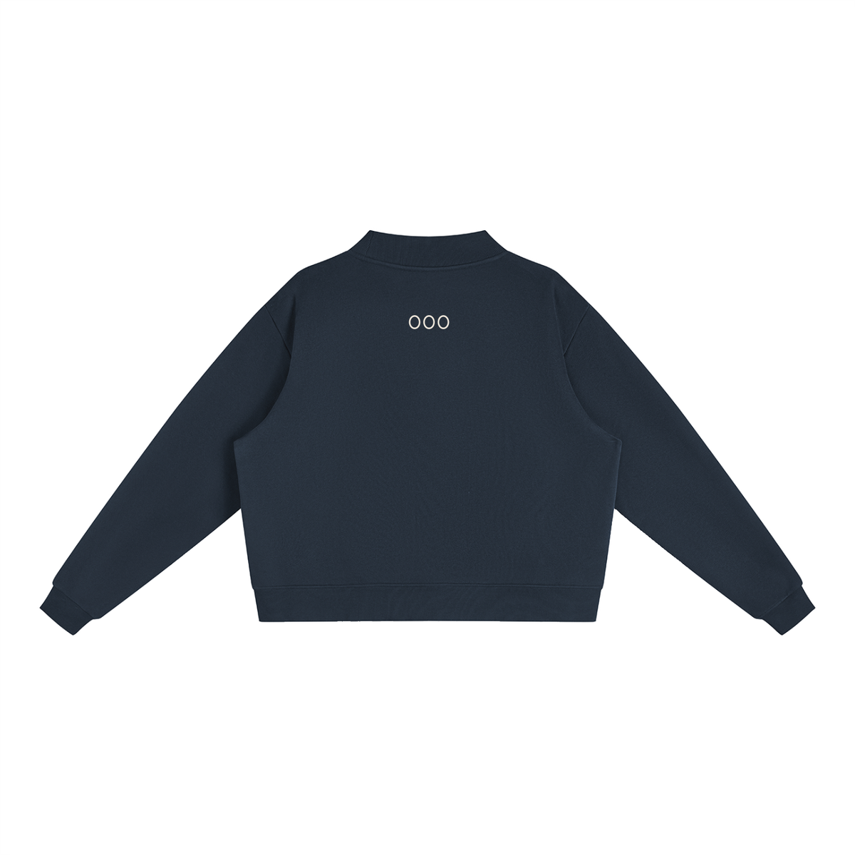 Exhausted Mock-Neck Crew Sweatshirt